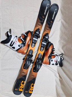 Detske lyže 110 cm, lyžiarky + paličy