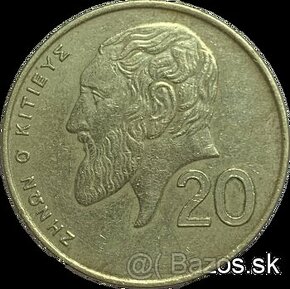 Predám 20 centov 1991 Cyprus - 1