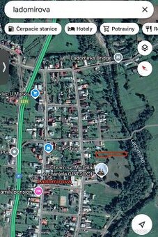 Predam pozemok v obci Ladomirová