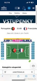 EURO U21 Portugalsko - Franczúzsko