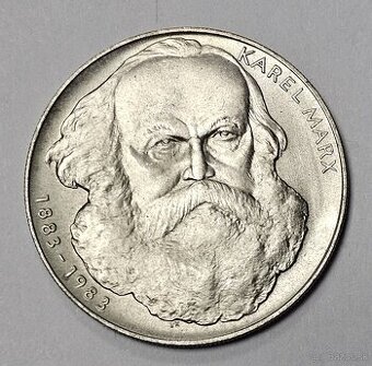 Ponúkam na predaj Ag mincu 1983 100Kčs Karol Marx UNC