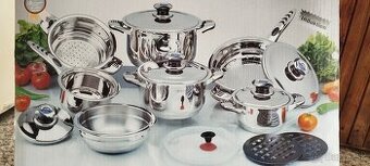 Masívna 16-dielna sada hrncov Bachmayer