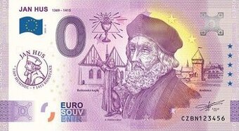 0 € / 0 euro souvenir bankovky - české
