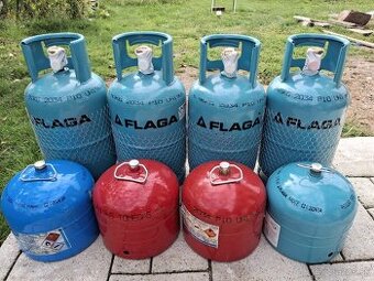 Propán bután plné flaše 5kg a 2kg