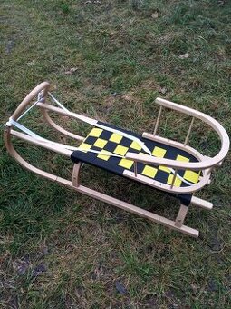 Sánky Súľov+ opierka - drevené