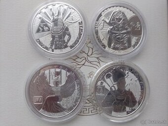5x 1oz strieborné mince