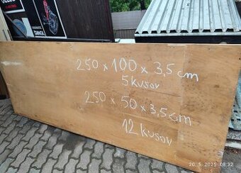 Predam veľké panely, hrúbka 3,5 cm, spolu 29m2,