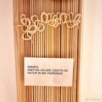 Predám drevené horizontálne žalúzie 120x175 cm