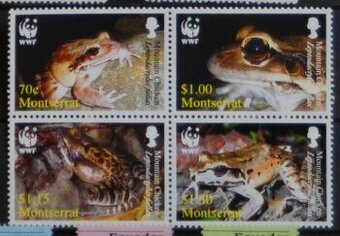 Poštové známky - Obojživelníky 4 - neopečiatkované
