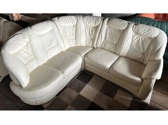 Luxusní rohová kožená sedací souprava, 2752