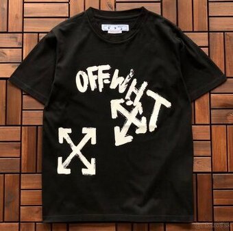 Off-White tričko čierne veľkosť L