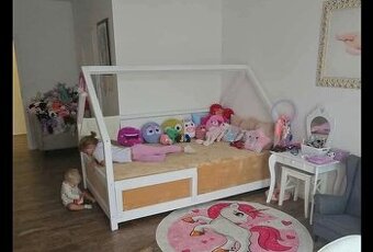 Domčekova posteľ 120x200 s matracom