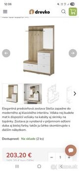 predám predsienovu zostavu Stella
