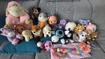 Plyšové hračky 25 kusov, čisté