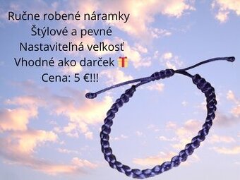 Ručne vyrábané náramky z nití