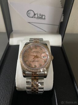 Dámske Seiko mod Datejust s diamantovým rámčekom