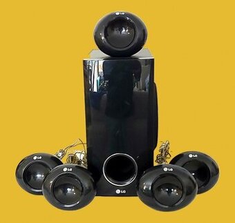 Predám 330 W reproduktory LG - 1 ks subwoofer, 5 ks satelity