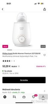 Ohrievačka fliaš philips avent