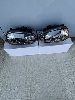 Predné svetla pre VW golf 4 s led pásom