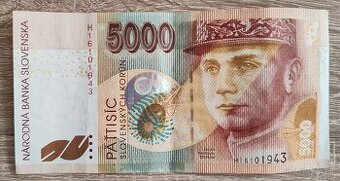 5000 sk, 1999, séria H, Slovensko