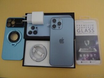 iPhone 13 PRO MAX 128GB BLUE - ZÁRUKA 1 ROK - 100% BATERIA
