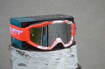 Okuliare mx sx SHOT biele oranžové zrk sklo