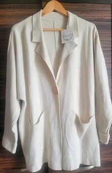 Upletove kardiganove sako, vel. uni, nove s viackou - 1