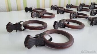 Krúžky na záclony so žabkami