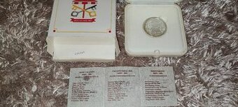 5 euro Vatikánska proof minca Sede Vacante 2005