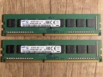 RAM 2x4GB DDR3 Samsung do PC 1600MHz CL11