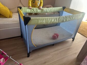 Detska cestovna skladacia postielka a matrac