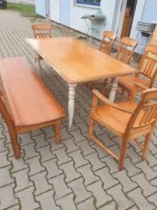 stôl,stoličky,vidiecka lavica,vintage