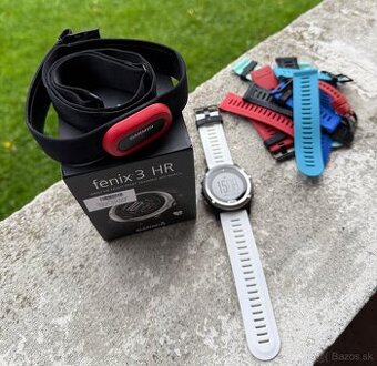Garmin Fenix 3 HR + hrudný pás Garmin Hrm Run 2
