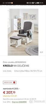 Hojdacie Kreslo s taburetom