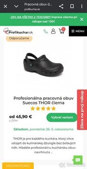 Thor kuchárska obuv veľ. 44