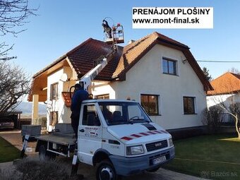 Plošina prenájom výškové práce