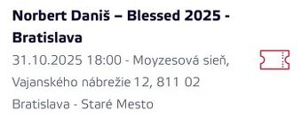 Norbert Daniš - lístky na vypredaný klavírny koncert