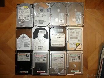 nefunkcne Retro HDD 3,5" aj modernejsie 3,5" a 2,5"