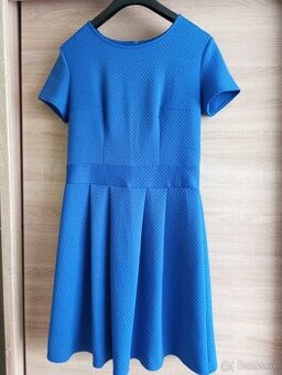 Modré spoločenské šaty Xl