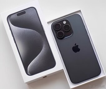 Apple iPhone 15 Pro 256gb Black Titanium (top stav)