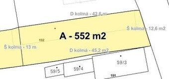 ID 2502A - Stavebný pozemok (61,58 €/m2).