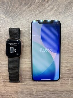 Predám iPhone 12 64GB WHITE a Apple Watch 4, 44mm, Rose Gold