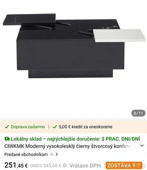 Kancelársky stolík