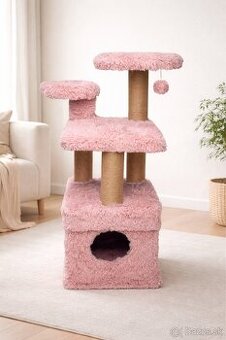 Škrabadlo pre mačku - ružové