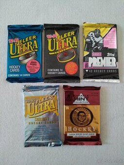 Hokejové kartičky - balíčky NHL