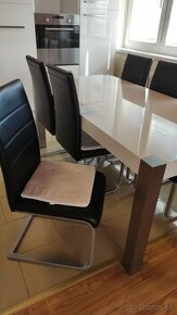 Jedálenský stôl moderný+ stoličky - 1