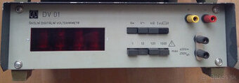 Digitrónový voltohmmeter Tesla DV01