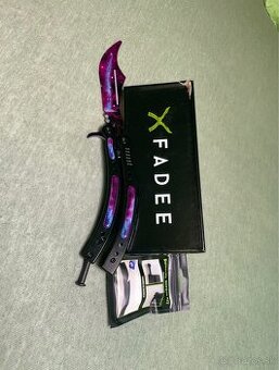 Butterfly knife Galaxy black Field-Tested - tupý