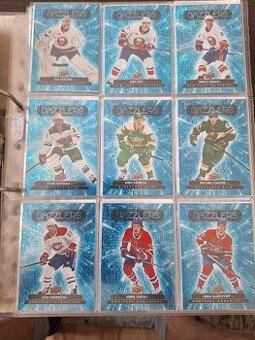 Hokejové kartičky insert dazzlers blue 2022/23.