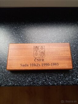 Drevena kazetka na 10kcs ČSFR